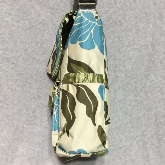 Ju Ju Be Diaper Bag Changing Pad Crossbody Strap Green Blue Marvelous Mums - Picture 5 of 14